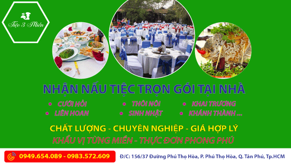 Dịch vụ nấu tiệc ngon tại nhà ở quận Gò Vấp TPHCM